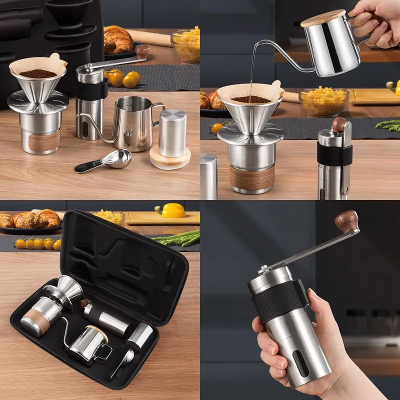 Coffee Equipment Gift Set - Hand Brewed Coffee Set Outdoor Camping