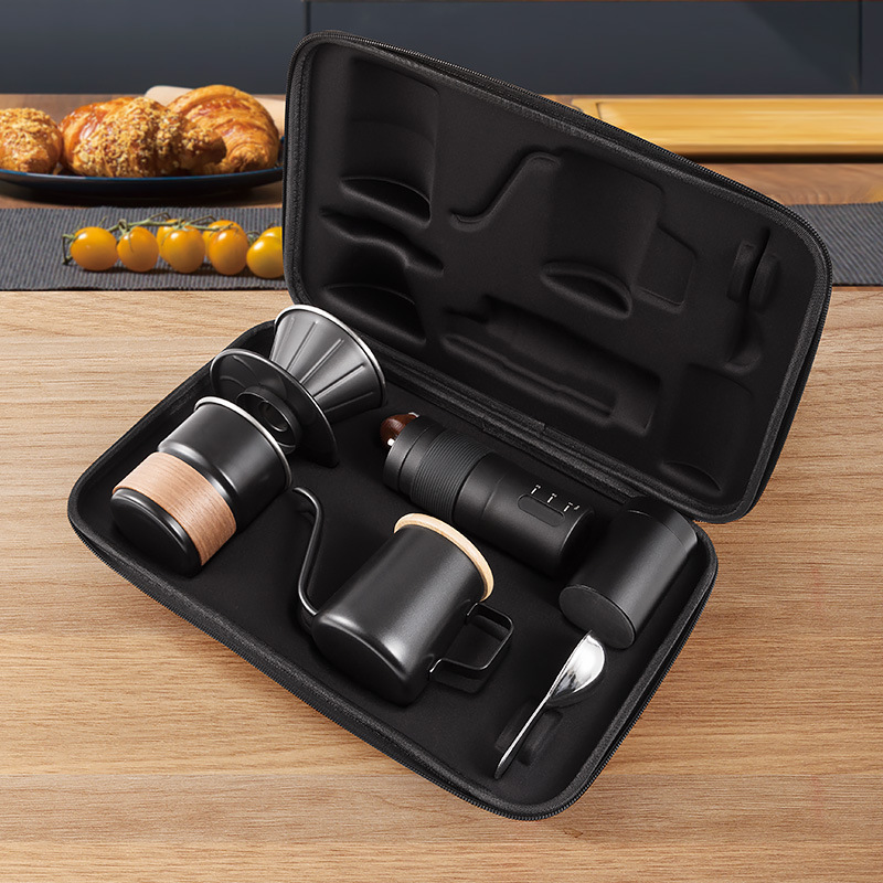 Coffee Equipment Gift Set - Hand Brewed Coffee Pot Set, Portable
