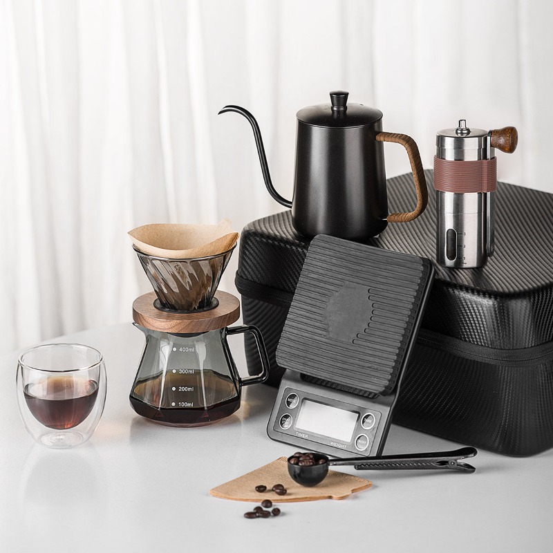 Hand brewed coffee set Outdoor - Coffee Equipment Gift Set recension och pris