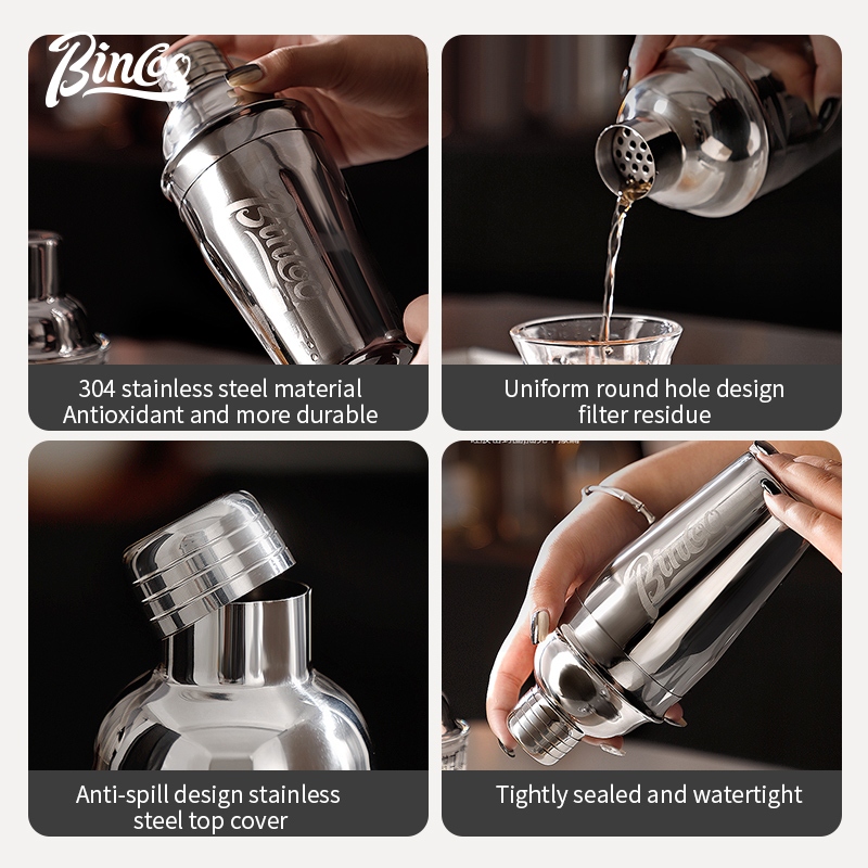 BINCOO Stainless Steel Shaker  - Coffee Equipment And Tools recension och pris