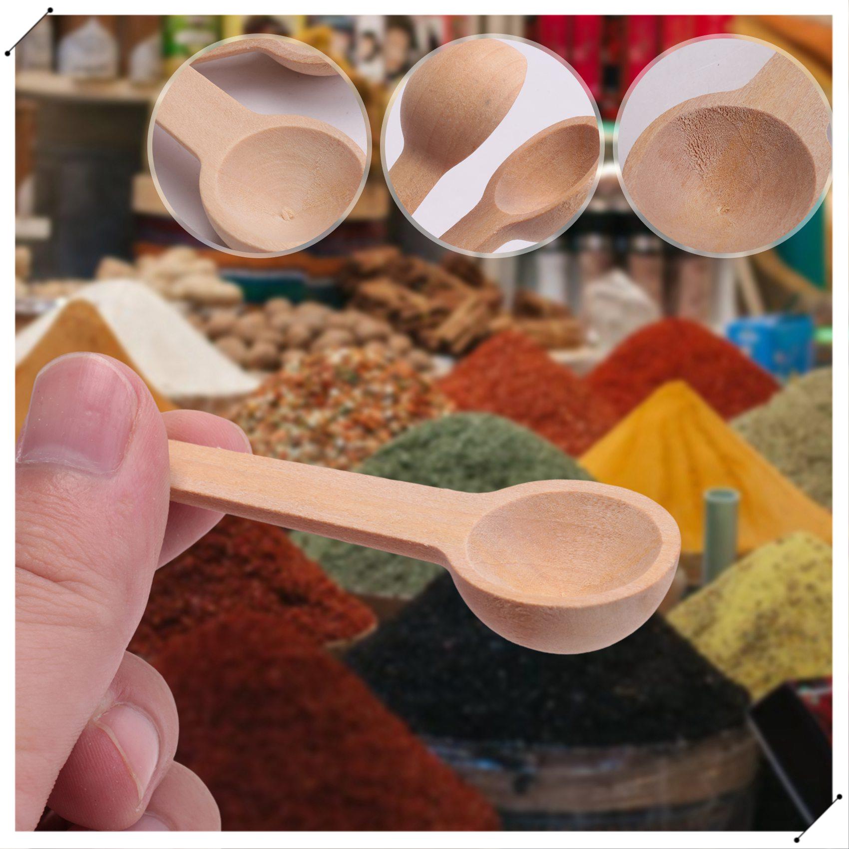 100 Pieces Mini Wooden Spoons  - Coffee Equipment And Tools recension och pris